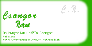 csongor nan business card